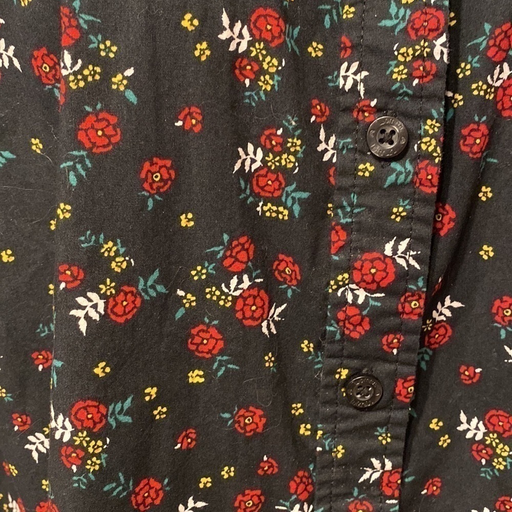 A Woman Within casual button up long sleeve floral plus size shirt 4 X. EUC - Picture 2 of 5